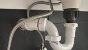 bathroom sink P-trap leak